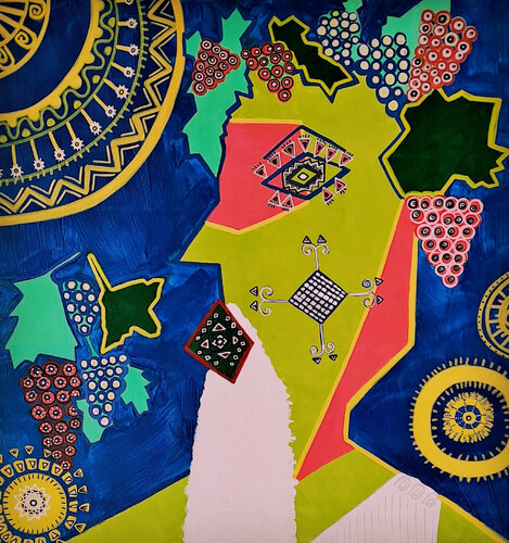 Riesling-Dionysos di Nata Statzner, Pittura in vendita su Singulart