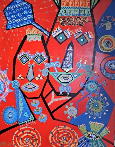 Elena+Paris by Nata Statzner, Painting for Sale on Singulart