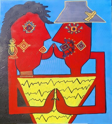 Der Herzschlag by Nata Statzner, Painting for Sale on Singulart