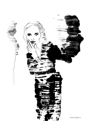 à PART or a PART - Lindbergh art von Hassiba Kessaci, Werk auf Papier kaufen auf Singulart