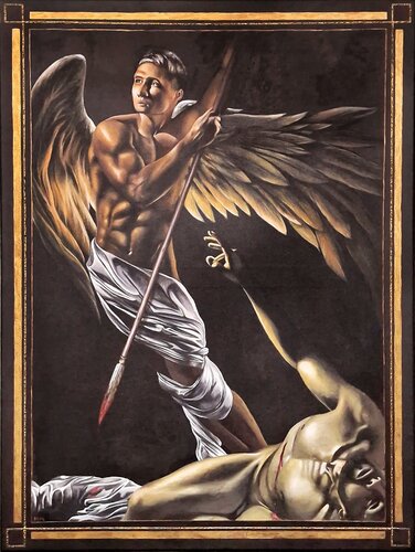 Blood and Wings van Martin Málek, Schilderij te koop op Singulart