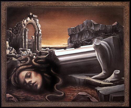 Medusa von Martin Málek, Malerei kaufen auf Singulart