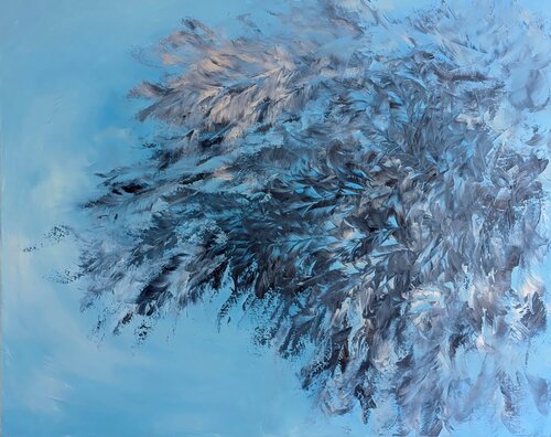 Blue Fan van Tina Ternes, Schilderij te koop op Singulart