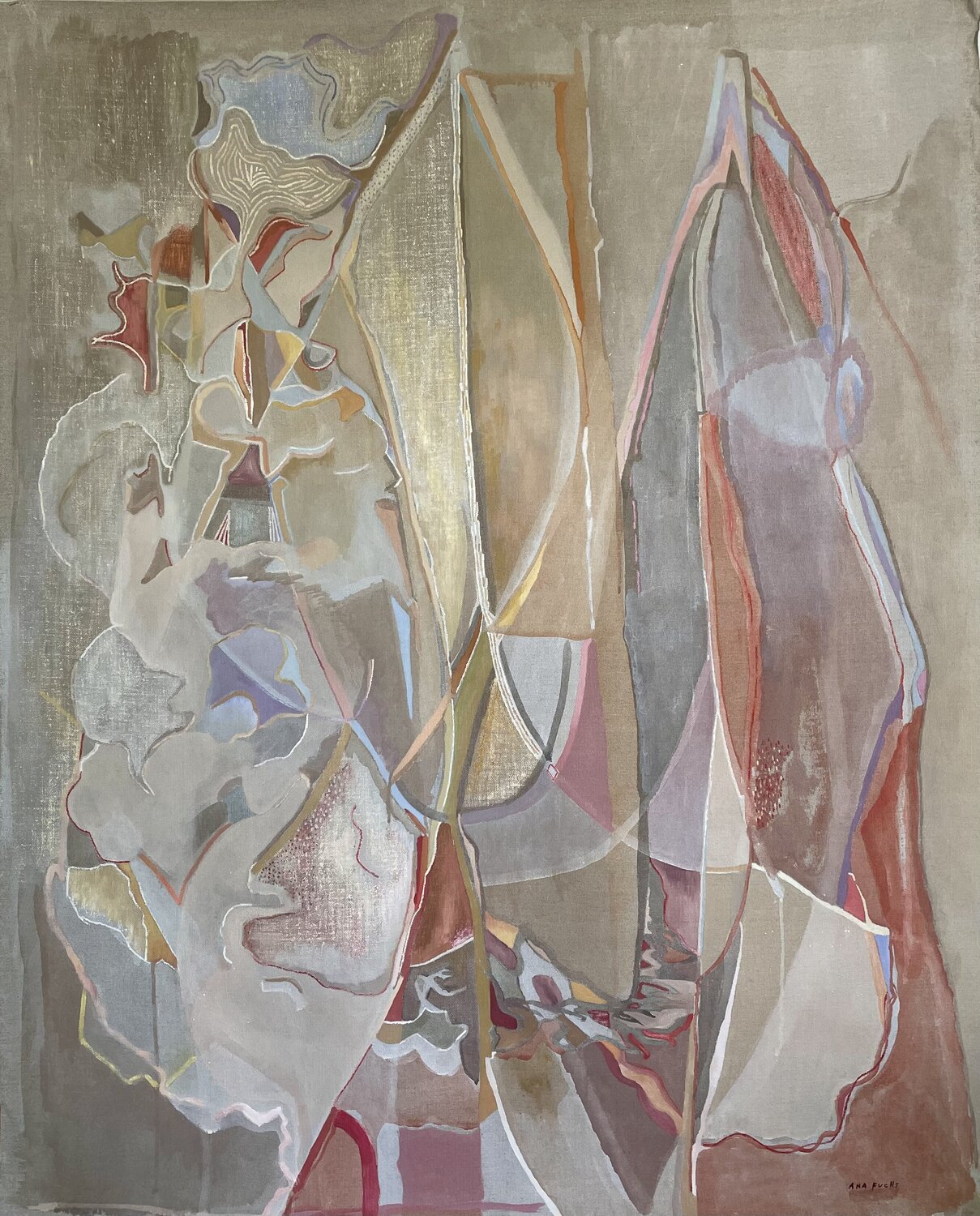 Plantas Marinas Ana Fuchs Origineel schilderij te koop