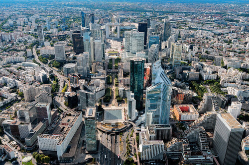 Financial District La Défense, Paris France | 2017 | Dibond with Plexiglass par Robbert Frank Hagens, Photographie en vente sur Singulart