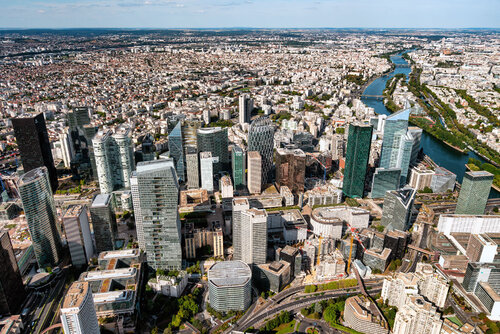 Financial District La Défense, Paris France | Dibond with Plexiglass par Robbert Frank Hagens, Photographie en vente sur Singulart