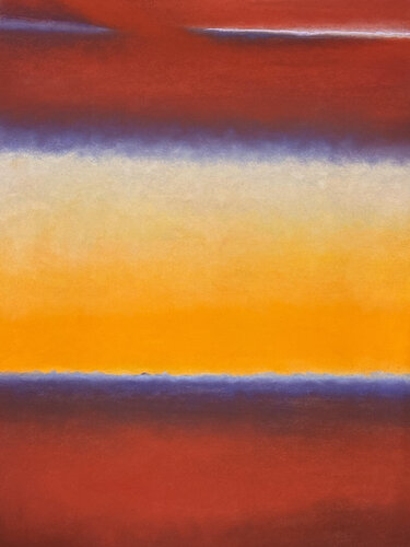 Spectrum Series No. 6 - Sunset in France, Pastel on Paper de Jeanne Maze, Obra en papel a la venta en Singulart
