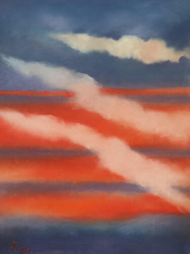 Spectrum N. 9 - Pastel on Paper de Jeanne Maze, Obra en papel a la venta en Singulart