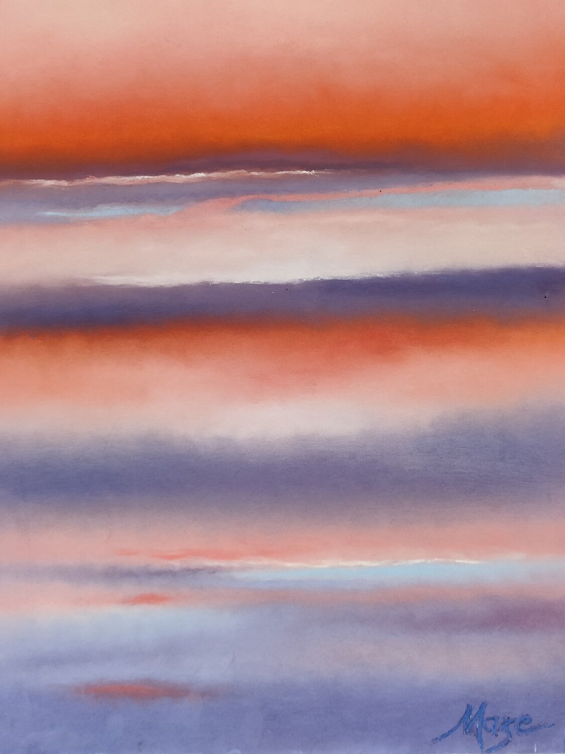 Spectrum N. 8 - Pastel on Paper Jeanne Maze