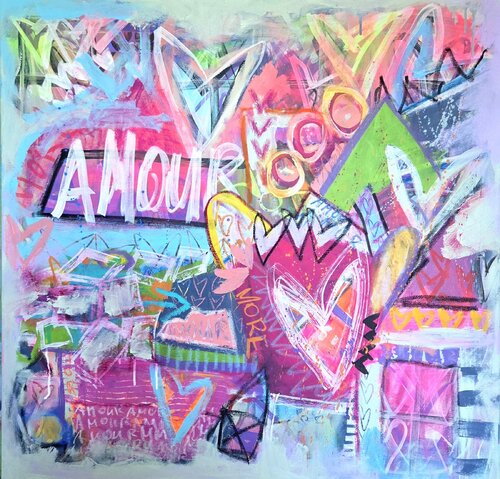 MORE AMOUR 3 di Danjela Möller, Pittura in vendita su Singulart