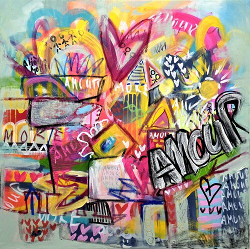 MORE AMOUR 2 di Danjela Möller, Pittura in vendita su Singulart