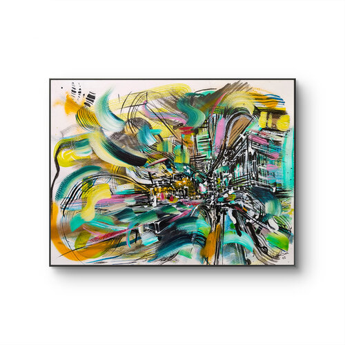 Urban Flux by Heinz Seidenbusch, Painting for Sale on Singulart