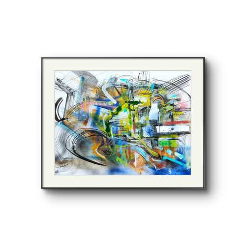 Structured Flow von Heinz Seidenbusch, Malerei kaufen auf Singulart