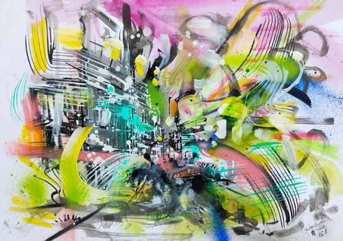 Transit van Heinz Seidenbusch, Schilderij te koop op Singulart