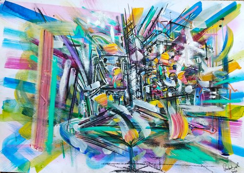 Scaffold di Heinz Seidenbusch, Pittura in vendita su Singulart