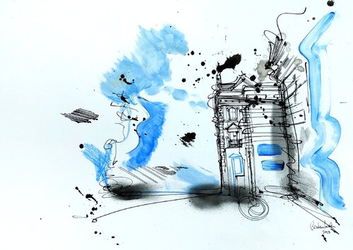 Facade par Heinz Seidenbusch, Peinture en vente sur Singulart