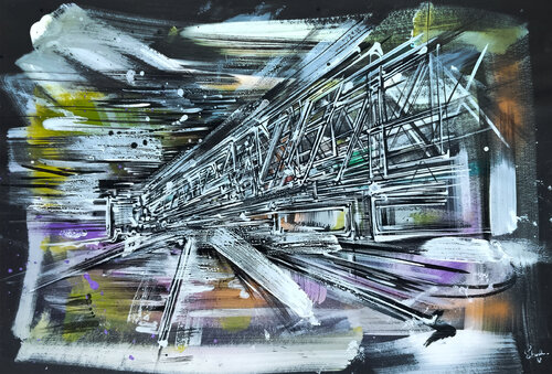 The Platform de Heinz Seidenbusch, Pintura a la venta en Singulart