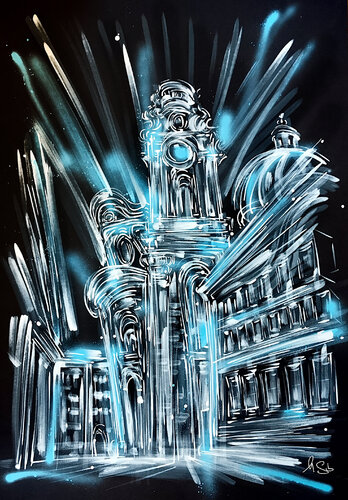 Silent Night par Heinz Seidenbusch, Œuvre sur papier en vente sur Singulart