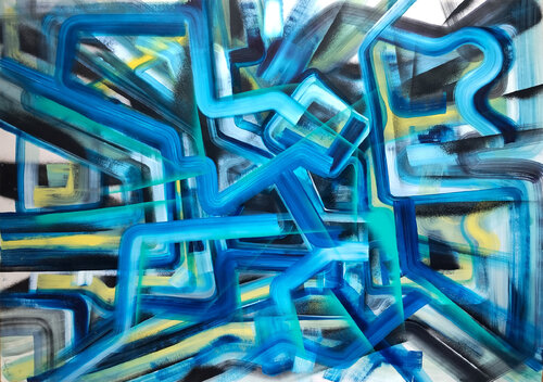 Tunnel 2/2 van Heinz Seidenbusch, Schilderij te koop op Singulart