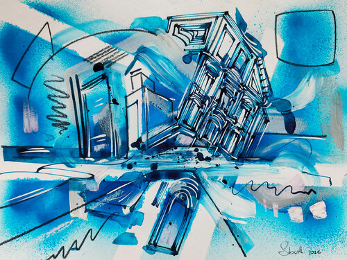 Downfall by Heinz Seidenbusch, Work on Paper for Sale on Singulart