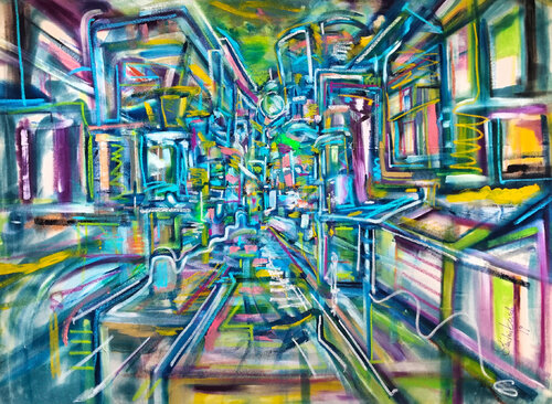 The Journey par Heinz Seidenbusch, Peinture en vente sur Singulart