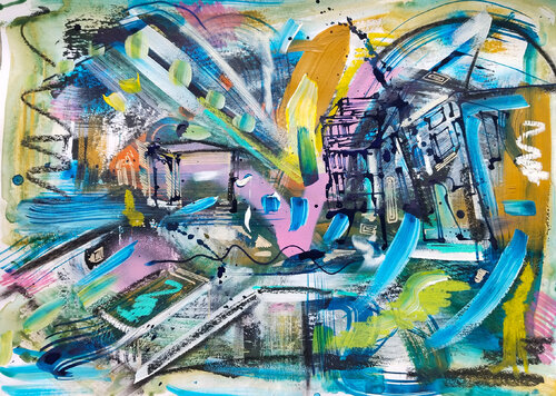 Confused Fiction par Heinz Seidenbusch, Peinture en vente sur Singulart