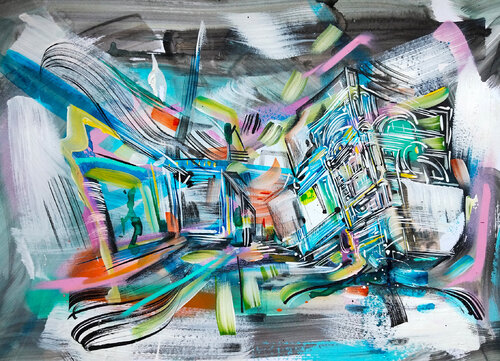 Point par Heinz Seidenbusch, Peinture en vente sur Singulart