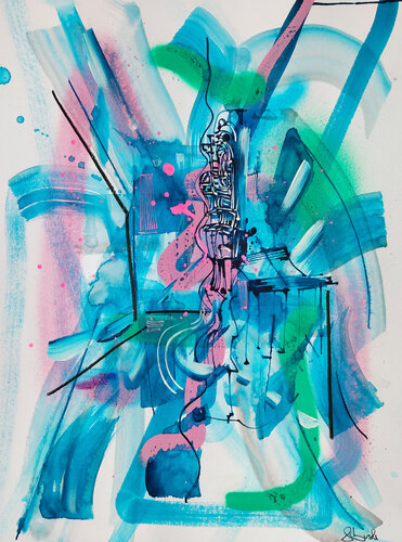 Fassade Nr.46 par Heinz Seidenbusch, Peinture en vente sur Singulart