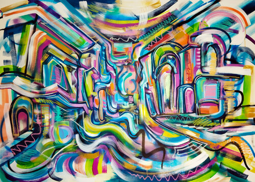 Wonderful 1 par Heinz Seidenbusch, Peinture en vente sur Singulart