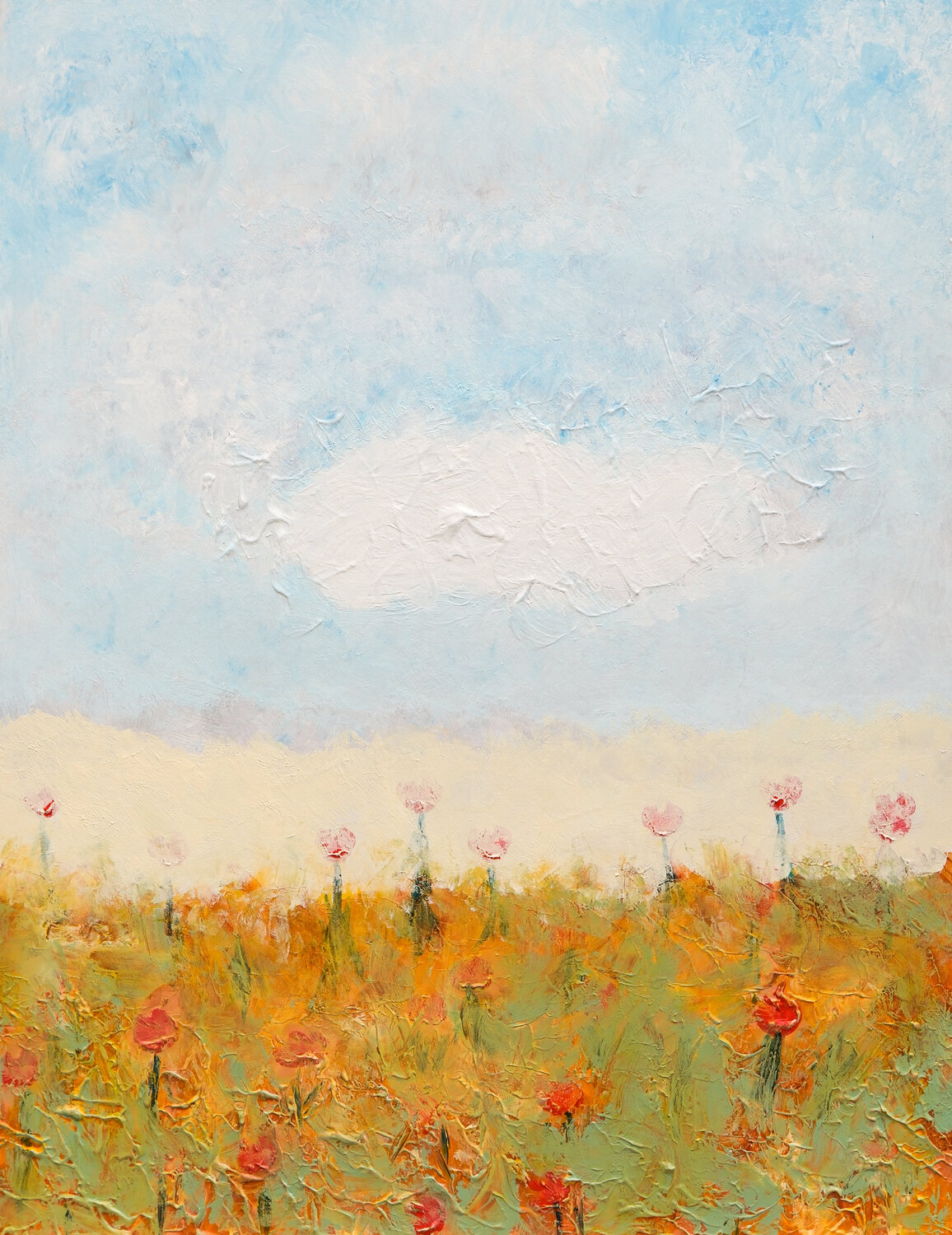 White Clouds Frank Verreyken Peinture originale à vendre