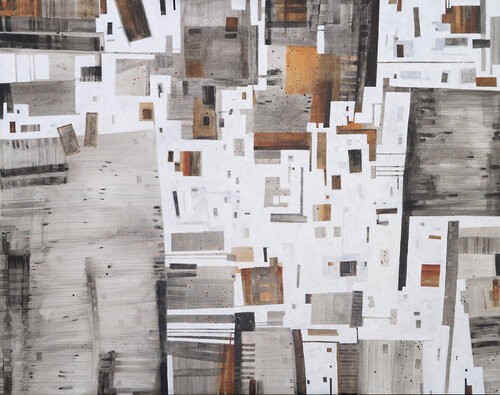 Sábado mediodia en la ciudad van MONIKA GRYGIER, Schilderij te koop op Singulart