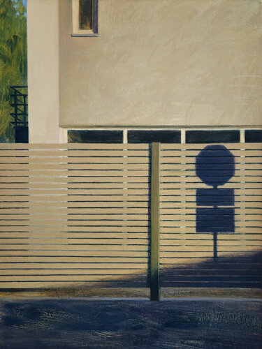 Shadow of a STOP Sign de Eliza Kołodziej, Pintura a la venta en Singulart