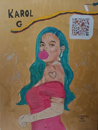 Karol G by Miguel García Cobacho, Painting for Sale on Singulart