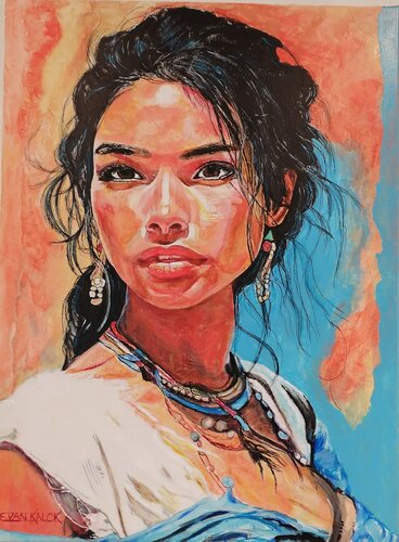 Sud Américaine von Emmanuel Van kalck, Malerei kaufen auf Singulart