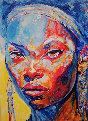 Afroqueen von Emmanuel Van kalck, Malerei kaufen auf Singulart