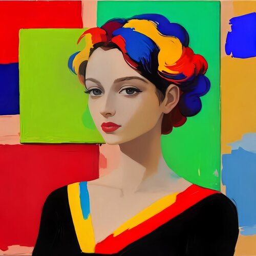 Colour Block Elegance von Aleksa Soul, Digital kaufen auf Singulart