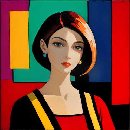 Mondrian Muse di Aleksa Soul, Digitale in vendita su Singulart