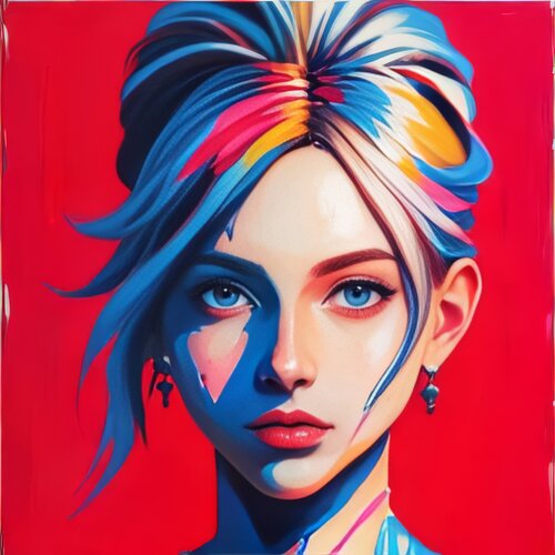 Hair Art van Aleksa Soul, Digitaal te koop op Singulart