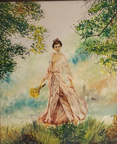Morning Walk van Stelios Koutouvides, Schilderij te koop op Singulart