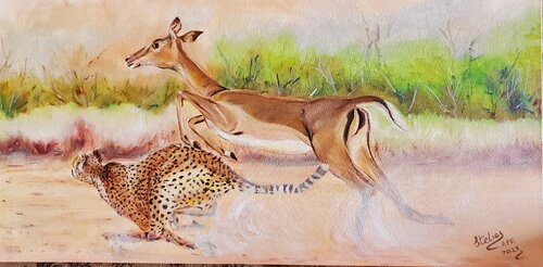 The Chaise to survival van Stelios Koutouvides, Schilderij te koop op Singulart