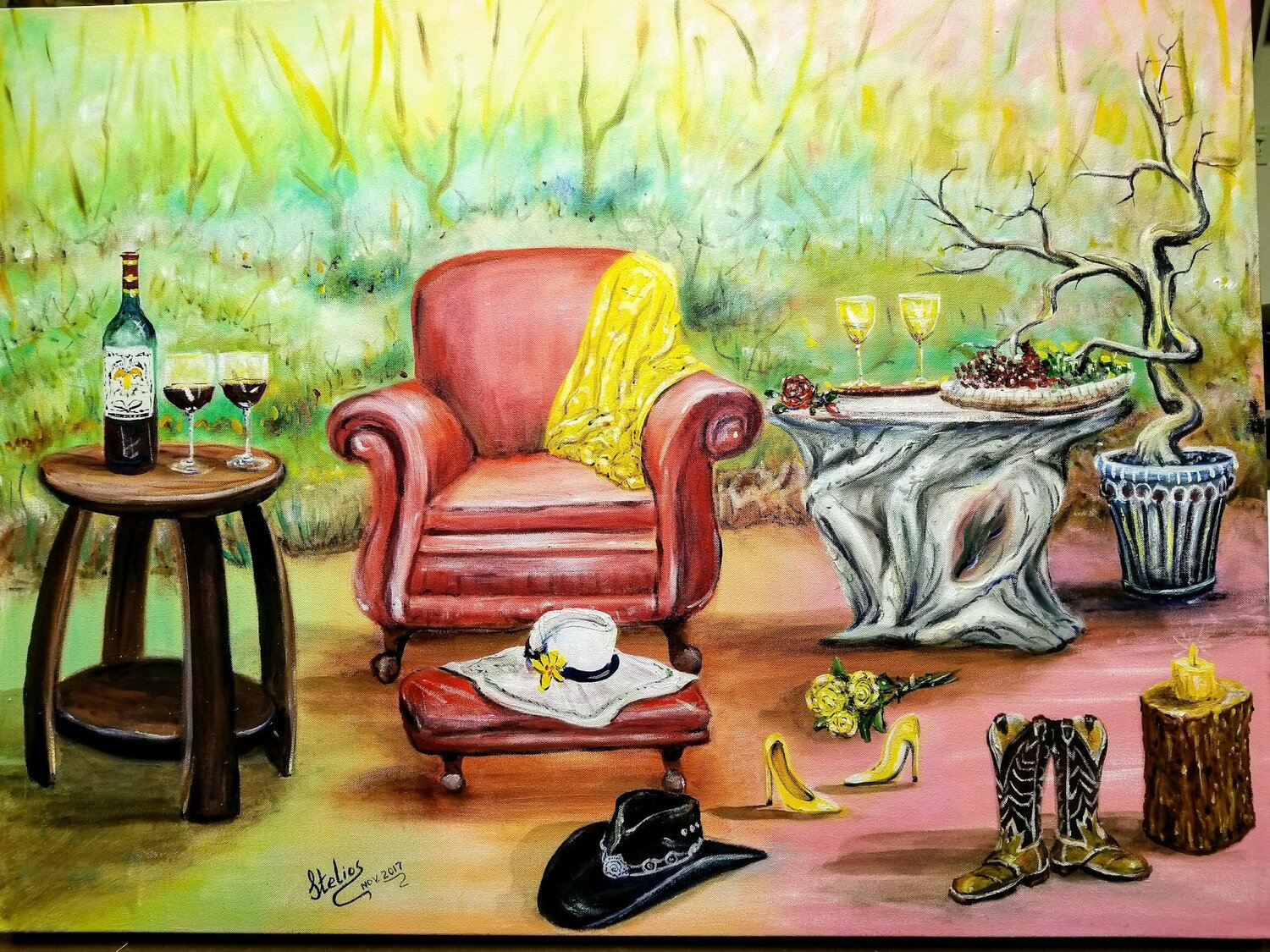 After the pour Stelios Koutouvides