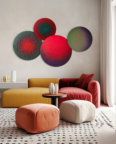 My Planets Wall Combination van Naz Kökbudak, Schilderij te koop op Singulart