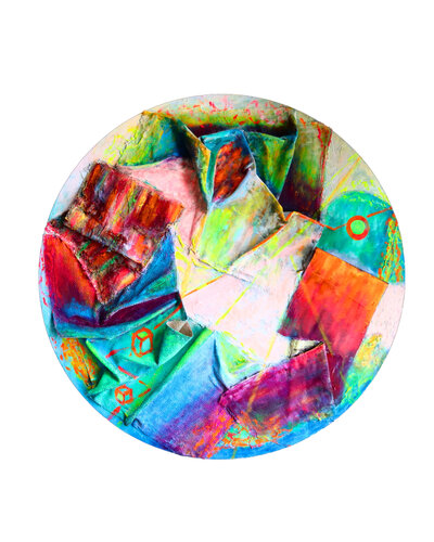 Geometry of the Universe van Naz Kökbudak, Schilderij te koop op Singulart