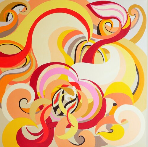 Pulsations by Ingrid Bonhomme, Painting for Sale on Singulart