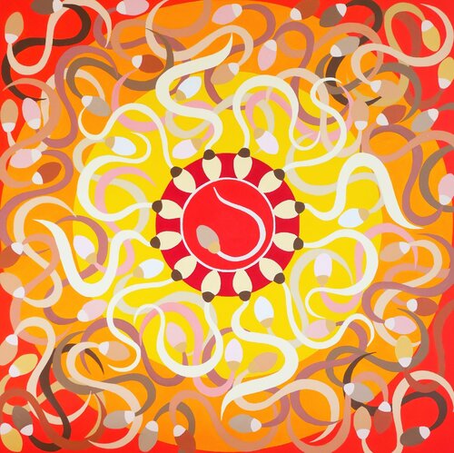 Fécondation by Ingrid Bonhomme, Painting for Sale on Singulart