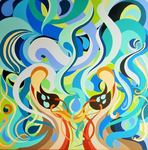 Filtration par Ingrid Bonhomme, Peinture en vente sur Singulart