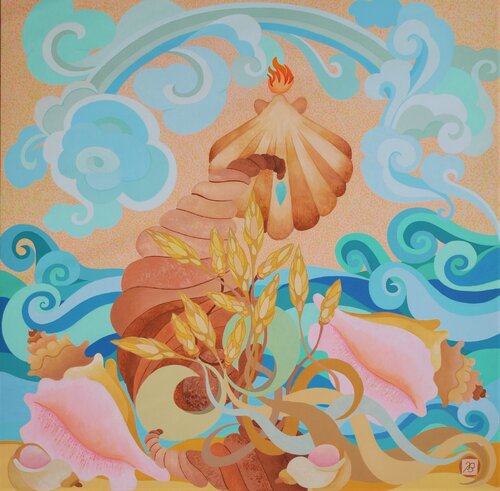 Abondance par Ingrid Bonhomme, Peinture en vente sur Singulart