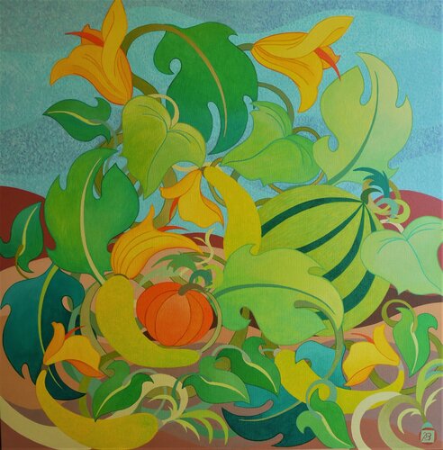 Récolte par Ingrid Bonhomme, Peinture en vente sur Singulart