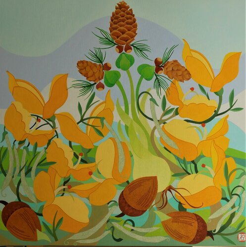 Fertilité par Ingrid Bonhomme, Peinture en vente sur Singulart