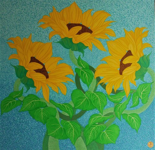 Tourne-sol de Ingrid Bonhomme, Pintura a la venta en Singulart